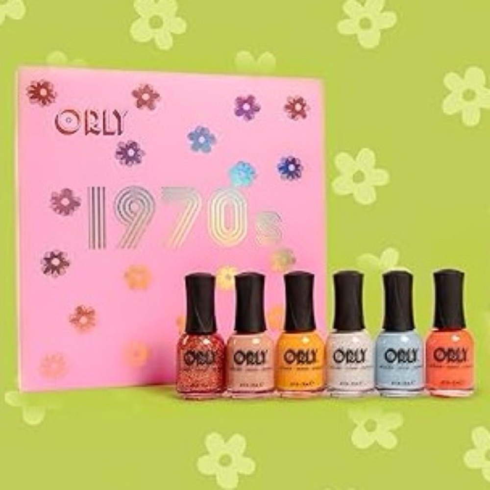 ORLY Limited Edition 1970s 50th Anniversary Nail Lacquer 6PIX Set NEW NIB